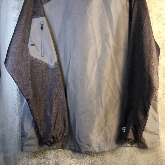 Holloway Men's XL Basketball 1/4 Zip Pullover Gray Jacket WPL 11783 - Picture 11 of 14